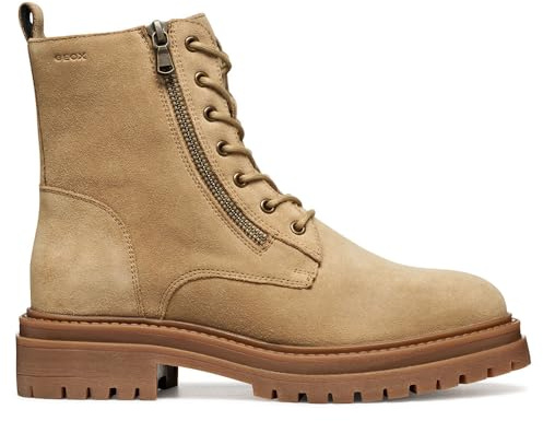 Geox Stivali da donna D IRIDEA alla caviglia, DK Sand, 41 EU, Sabbia Dk, 41 EU