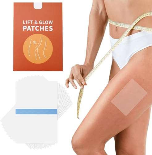 lasuroa 10 Cintas Levantar Muslos, Parche Invisible impermeable para Piernas Abdomen y Brazos Adhesivo para Realzar y dar Brillo Fácil de Usar Reafirmante de Piel Mujeres