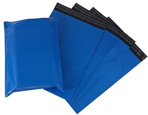 50 sacchetti postali blu per vestiti, spedizione postale autosigillante, resistenti agli strappi, in plastica colorata, 25 x 35 cm, da utilizzare nella consegna dei pacchi