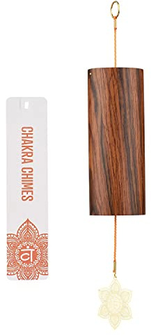 Mowind Chimes Chimes - Carillon a vento in bambù naturale, per meditazione, campane a vento, per la decorazione della casa, Zen Mindfulness, chakra sacrale