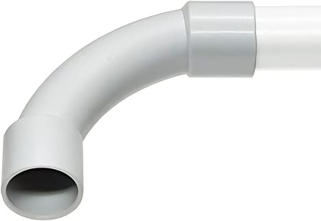 M40 Rohrbogen - 4 Stück - M40 PVC Rohrbogen 90° für Stangenrohr | Leerrohr | Kabelkanal XmediaSat für Stangenrohr