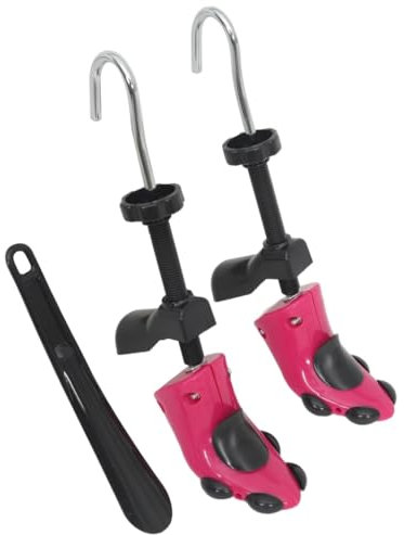 vidaXL Schuhspanner, Schuhdehner mit Schuhanzieher, Schuhstrecker 4-fach Anpassbar, Schuhformer Schuhweiter, Gelb EU 34-37 Kunststoff