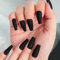 Kiiwah 48 Pcs Lange Nägel zum Aufkleben Matte Schwarz, Coffin Künstliche Nägel, Fingernägel für Damen Party Y2K Gothic Rock Style Halloween