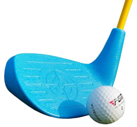 Golf Clubs Plastics Head and Carbon Shaft Golf Club Iron for Children 3-12year, #7 Iron Club for Kids Boys and Girls Beginners (9-12Y,Blue club)