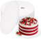 KOMABLEN 6 Pezzi Sottotorta Tondo 30 cm, 12mm Bianco Base Torta, Non Appiccicoso Cartone Vassoio Torta Rotondo per Trasporto e Decorazione di Torte, Feste Matrimoni