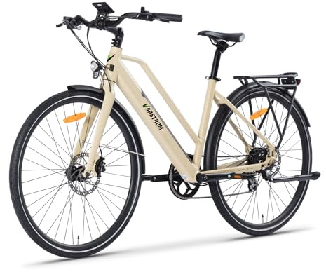 Varstrom Bicicleta Eléctrica 700C Mujer, Motor 250W, Batería 36V 10Ah