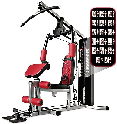 Sportstech - HGX100 Stazione Multifunzione Palestra, 45-in-1 Attrezzi Palestra Casa con Palestra Multifunzione, Stepper, Lat Machine e Altro, Stazione Premium Home Gym per L'allenamento di Tutto il