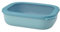 Mepal Multi Bowl Cirqula Rectangular - Mikrowellen Geschir - Geeignet als Luftdichte Aufbewahrungsbox für den Kühlschrank, Mikrowellengeschirr & als Frischhaltedosen - 2000 ml - Nordic Green