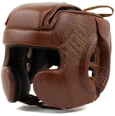 Everlast Unisex – Erwachsene 1910 Headgear Sporthelme, Braun, M/L