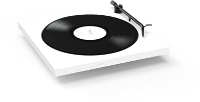Tone Turntable - Tocadiscos minimalista con Bluetooth, preamplificador de micrófono integrado, compatible con cualquier altavoz Bluetooth, transmisión por correa, Tone Factory - Made in Europe