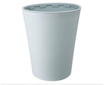 OXOAMP Pattumiera Cestino Bidone della Spazzatura in plastica con Anello a Pressione, con Coperchio/Senza Coperchio, (Colore : Senza Coperchio Blu) Immondizia Bidoncino