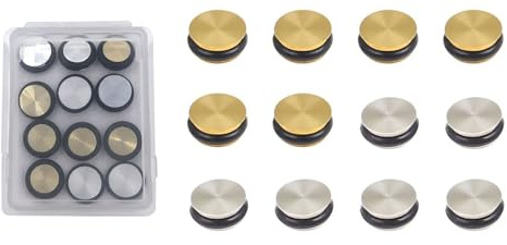TUOREN 12Pcs Flute Plugs Metal Open Hole Flute Key Plugs Repair Parts Accessories