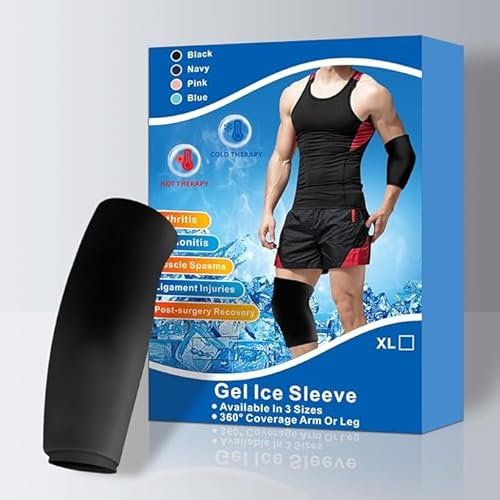 Bolsa de Hielo para Lesiones - Compresa Frio Calor Reutilizable Cobertura 360° para Alivio del Dolor, Hinchazón y Lesiones - Recuperación Post-Entrenamiento, Deporte y Uso Diario (Rodilla - Codo S)