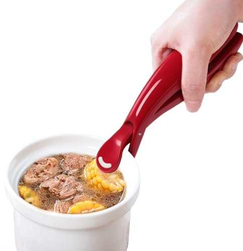 Clip para platos - Gripper resistente al calor, soporte de cocina sin deslizamiento, pinza antibarmando, utensilio de microondas duradero, herramienta de cocción reutilizable | Equipo de manute