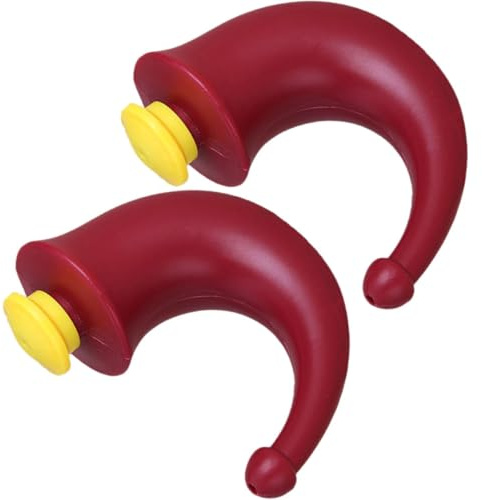 HOMSFOU 2pcs Red Plastic Nose Wash Cleaner Bottle for Adults, Nasal Irrigation Rinse Bottle Sinus Rinse Device for Blocked Nose Relief and Nasal Hygiene