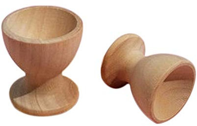 Set di 2 portauova in legno, portaposate, vassoio da cucina, vassoio da cucina, per la colazione, comodo ed ecologico