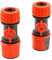 Mivos 2 x Gartenschlauch Schnellverbinder mit Absperrventil - Schlauchkupplung mit Regulierventil Wasserstop für 1/2 Zoll (13 mm) Schlauch - Anschlussteile für Schlauchanfang und -ende