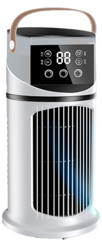 Climatiseur Mobile - 4en1 Avec Déshumidificateur, Ventilateur Et Mode Nuit - Silencieux, Minuterie 24H, Télécommande, Kit Fenêtre - Classe Énergétique A Pour Chambre, Bureau, Camping (Blanc)