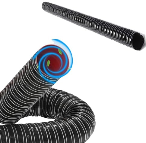 RTVGNSZSJL Manguera De Salida De Aire 51 60 80 102 115 180 305mm Manguera De Silicona Flexible Automocion, Manguera De Ventilación De Secador(1m/3.28ft,25mm-1in)