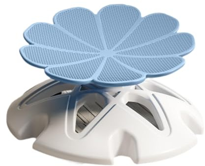 Jiuvaso Chaise Pivotante Enfant Tabouret Rotatif Siège Sensoriel avec Construction Sécurisée En PP Favorise L'Apprentissage Mouvement Adaptée Aux Activités Se, Bleu