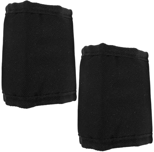 ULTECHNOVO Botas Protectoras para Patas y Piernas de Caballo Negras de Tela Oxford, Ligeras y Cómodas, 2 Piezas para Cuidado y Protección contra Moscas