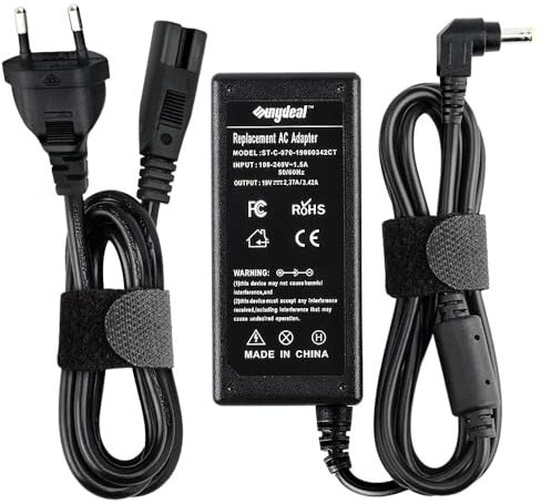 Sunydeal 65W JBL Ladekabel passend für JBL Xtreme, Xtreme 2, Extreme 2, Teufel ROCKSTER Cross /Go, Harman Kardon GO Play, FUGOO Boombox, Bluetooth Lautsprecher Ladegerät Netzteil 19V Adapter 5.5*2.5mm