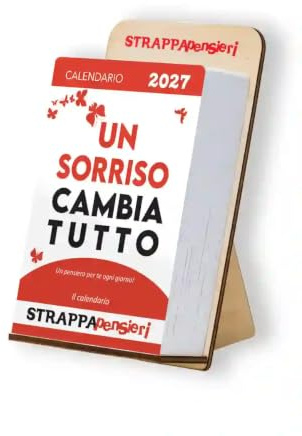 Calendario Strappapensieri 2027 giornaliero Motivazionale - calendario da tavolo verticale con citazioni, detti e aforismi per tutti i giorni dell'anno