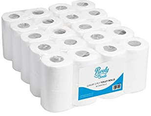 Blake & White Purely Smile Toilet Roll 2ply Domestic 320 Sheet | Pack of 36 (9 x 4)