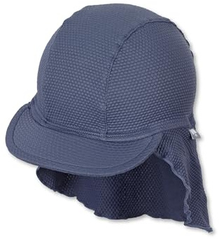 Sterntaler Schirmmütze mit Nackenschutz Struktur, badmössa med halsskyddsstruktur, pojke, blå, blau