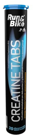 Activlab Run & Bike Creatine Tabs Kreatin Monohydrat Brausetabletten 3000mg pro Tagesdosis 20 Stück Orange Geschmack Muskelaufbau Kraft Ausdauer Nahrungsergänzungsmittel