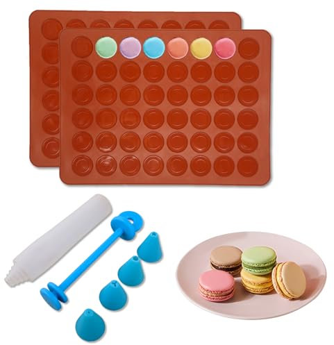 Tappettino Macarons,Stampo Di Macarons Da Forno Stampi per,Tappetino Forno di Silicone – Ottimo per preparare Macarons, Tappetino Microforato per Forno