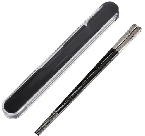 Molain Tragbare Essstäbchen mit Zug-Design, wiederverwendbare Essstäbchen aus Edelstahl mit titanbeschichtetem Phoenix-Muster, für Schule, Zuhause, Büro, im Freien