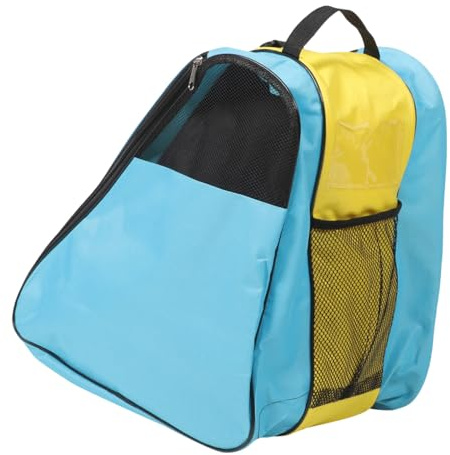 Mikinona Roller Skates Bag Portable Inline Backpack with Breathable Mesh, Sturdy Carrying Organizer for Women, Sports Storage Pouch for Roller Skates Supplies and Travel