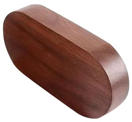 GARVALON Base de Exhibición Pequeña de Madera de Nogal Negro para Figuras y Aromaterapia Pedestal Seguro y Estable para Modelos DIY Soporte Elegante para Decoración Hogar y Oficina