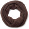 styleBREAKER Unisex Feinstrick Schal, einfarbiger Loop Schlauchschal, Feinripp Winter Strickschal, Loopschal 01018112, Farbe:Schokobraun