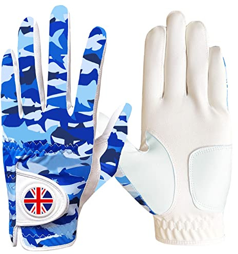 FINGER TEN Golf Glove Men (Camouflage Pattern-1 Pack,M/L-Worn on Left Hand)