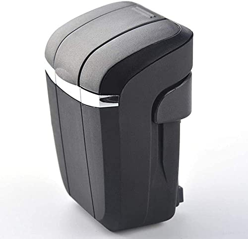 LUOFDCLDDD Ashtray,Trash Can Small Storage Bin for Most Car Cup Holder with Lid Smell Proof Portable Cigarette Ashtray,Led Light Stainless Metal Easy to Clean Creative