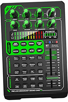 Oshhni Carte Son mélangeur Audio réduction du Bruit Carte Son pour Prise en Multi-appareils Interface Audio Professionnelle