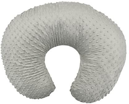 Funda de Almohada para Alimentación de bebé, Cómoda Funda de Almohada de Lactancia en Forma de U para una Experiencia de Alimentación Limpia y Acogedora (Gris)