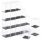 Dicunoy 20 PCS Minifigure Display Case, Miniature Display Case, Single Figure Case Plastic Small Action Figure Storage Case, Stackable Clear Building Block Display Box for Action Figures, Collectibles