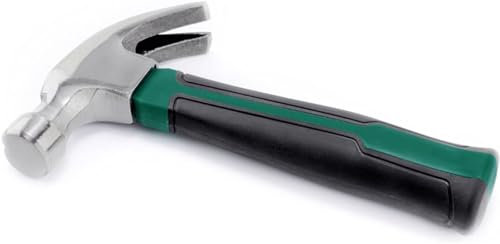 HSHTTKL Hammer Head, Mini Hammer with Fiberglass Handle & No-Slip Cushion Grip Claw Hammer for Household Work Outdoor Camping Hammers Tools