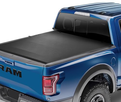 VEVOR Vierfach Faltbare Ladeflächenabdeckung, kompatibel mit Dodge Ram 1500 (inkl. Classic und New) von 2002–2024, Dodge Ram 2500 3500 (inkl. Classic und New), Fleetside 6,4' (76,3) Ladefläche