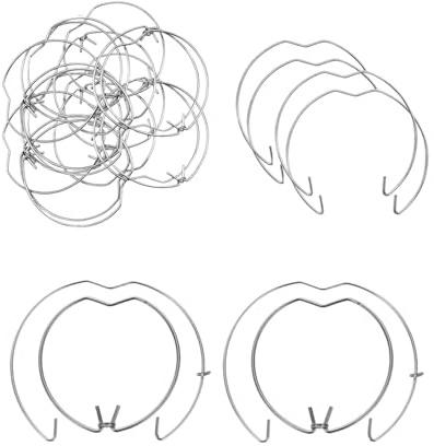 TPZORJX 25PCS de anillos resorte retención Cierre clip retención bombilla Soporte luz empotrada Soporte bombilla halógena, para focos empotrados Focos descendentes techo Luces de techos,GU10 MR16