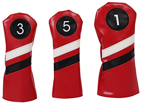3Pcs Driver/Fairway Legno Club Head Set Cuoio Golf-Club Headcovers Accessori Portatili Per Le Donne Uomini