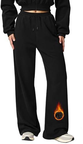 Neteson Pantalon Chandal Mujer Invierno Termico Pantalones Forro Polar Deportivos Pantalon Jogger Cálidos con Bolsillos Casual Sweatpants para Deporte Jogging Fitness Gimnasio Correr