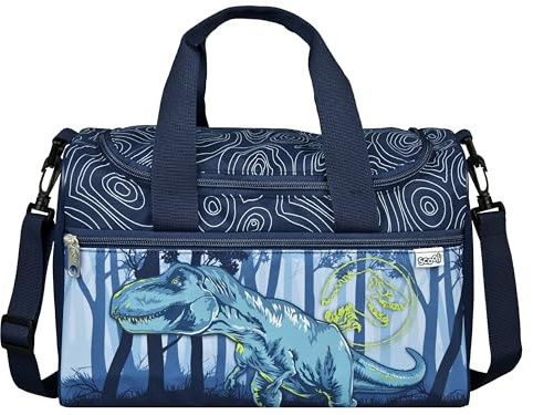 Scooli - Jurassic World Bolsa de Deporte para niños - 23 x 35 x 16 cm - Compartimento Principal Espacioso - Correa de Hombro Ajustable - Accesorio Escolar - Bolso Bandolera