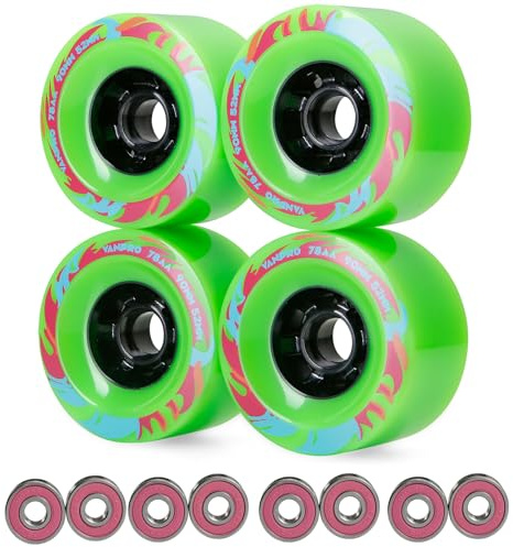 vanpro DIY Electric Skateboard Longboards Wheel 90MM 9052 pu for Cruising, Carving, Free-Style, Wheels Flywheels 608rs Bearings Cored Classics Wheel