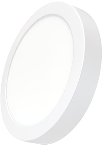 LED ATOMANT Plafon LED Redondo Superficie 220mm, 20W, Color Blanco Neutro (4500K), 1800 Lumenes, Driver Incluido