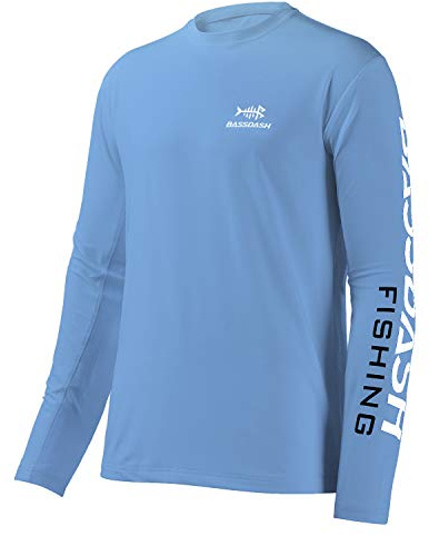 Bassdash Fishing T Shirts for Men UV Sun Protection UPF 50+ Long Sleeve Tee T-Shirt