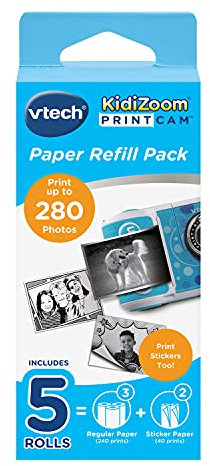 KidiZoom Print Cam - Thermopapier - Vtech 80-417449 Kinderkamera, Mehrfarbig
